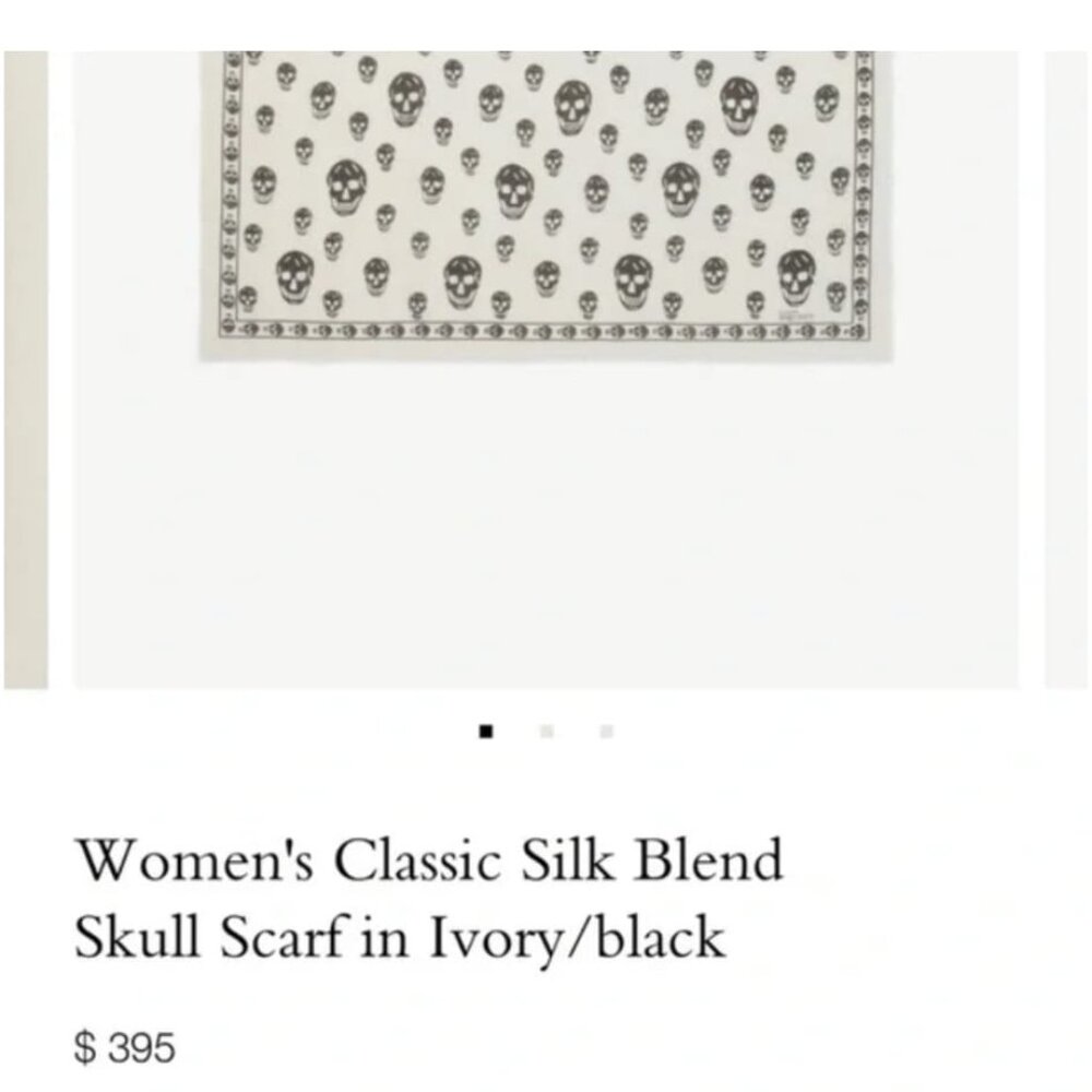 Alexander McQueen Skull Silk Scarf